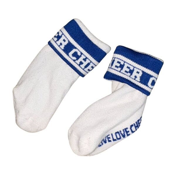 Chasse Womens Kick Shell Cheerleading Outfit W/ Socks-Blue-Adult XS-GUC - Picture 5 of 7